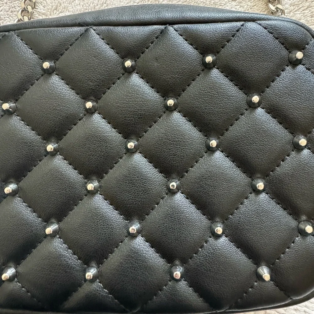 NWT-Rebecca Minkoff Studded Diamond Quilted Crossbody Purse.